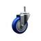 Service Caster 4'' Blue Polyurethane Wheel Swivel 7/16'' Grip Ring Stem Caster SCC-GR20S414-PPUB-BLUE-716138 - alternate 1